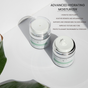 Advanced Hydrating Moisturizer benefits like: Hydrating and plumping, Soothing, Antioxidant, Improves barrier function, Firmer and more glowing skin, Make-up base
