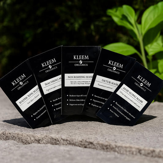 5 PACK FACE MASKS SET
