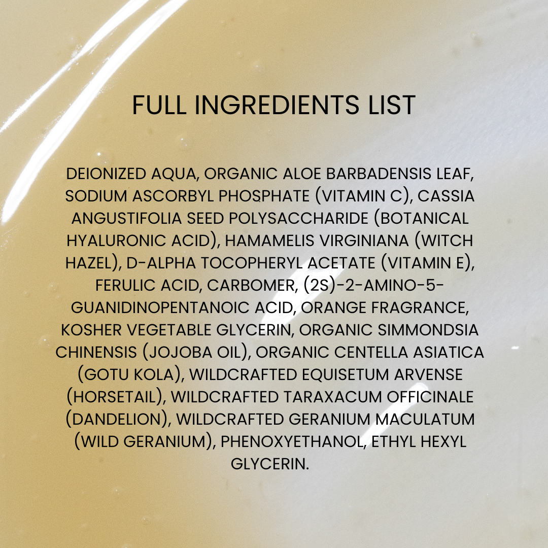 Kleem Organics Vitamin C Serum ingredient list