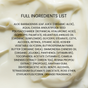 Kleem Organics Retinol Night Cream list of ingredients, including Retinol, Panthenol, Hyaluronic Acid and Lipids