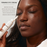 Woman applying Kleem Eye Cream to under-eye area – brightening and de-puffing treatment